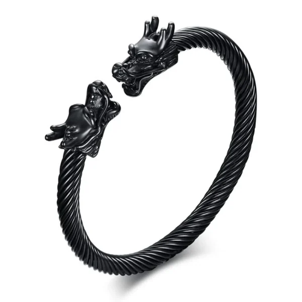 Beautiful Dragon Black Bracelet For Boys