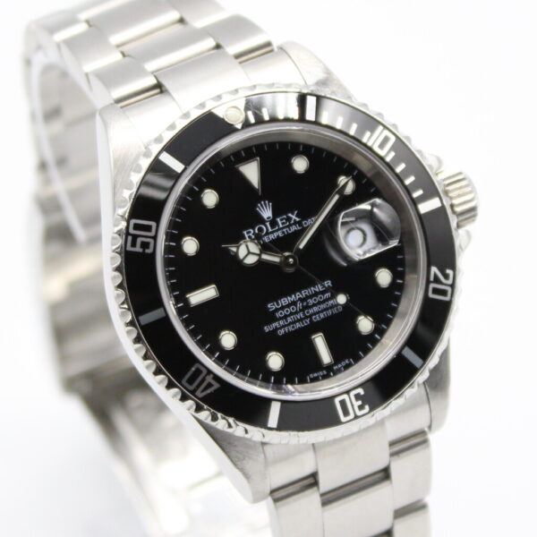 Rolex Submariner Date 40mm Black Dial Stainless Steel 16610 - Image 3