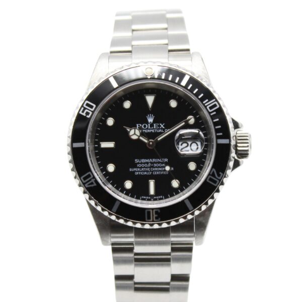 Rolex Submariner Date 40mm Black Dial Stainless Steel 16610