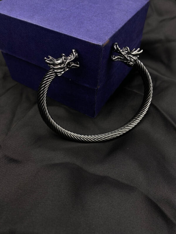 Beautiful Dragon Black Bracelet For Boys - Image 3